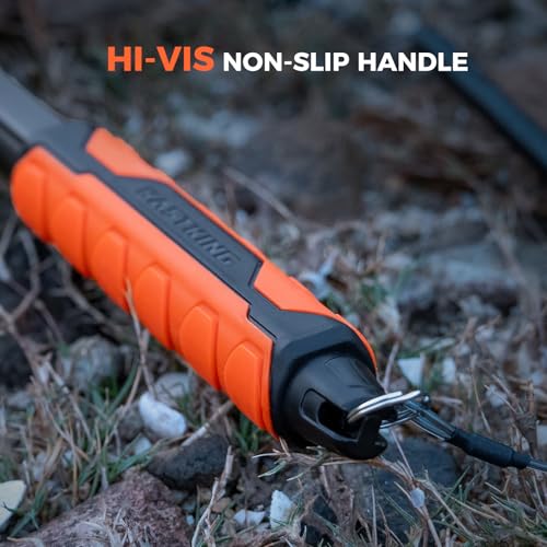 KastKing Titanet Fishing Net, Durable Aluminum Handle, Non-Slip Hi-Vis Grip, Compact Bag & Lanyard, Ideal for Kayak, Lake, Fly, or River Fishing, 2 Net Options - size: 26" Total Length (Fixed Handle), style: Silicone Net