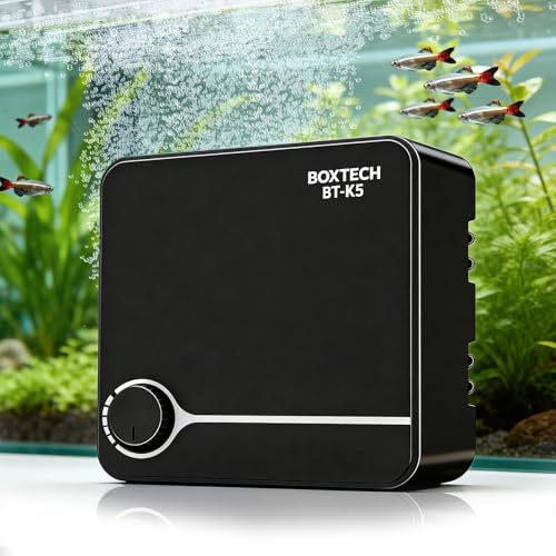 UPETTOOLS Aquarium Air Pump 10W – Ultra-Quiet Fish Tank Air Pump with 4 Outlets & Adjustable Flow Control, Powerful Oxygen Pump for Aquariums up to 200 Gallon