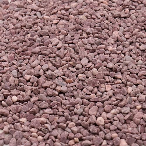 Rocks for Plants.Red Color Decorative Pebbles. 1/5 Inch 2 lbs. for Garden, Landscaping, Indoor, Vase fillers, Crafting, Succulents, pots, Plants (Mini, RED, 2) - color: RED, size: Mini (0.2 Inch)