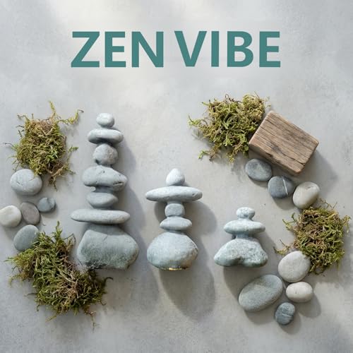 5-Stone Mini Stacked Zen Rock Stone Decor,Handmade Rocks Statues Japanese Garden Decor, Fish Tank Aquarium Decorations,Micro Landscape Decor (5-Stone) - size: 5-Stone