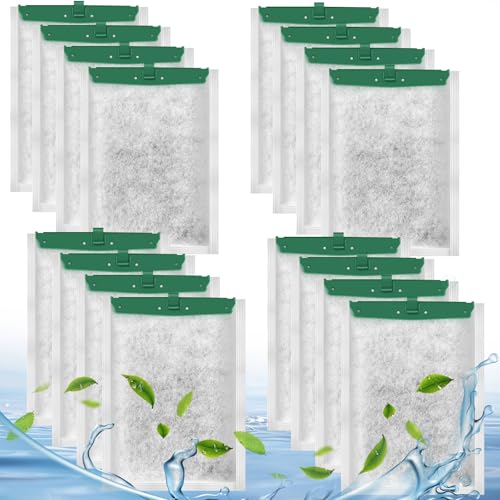 Medium Filter Cartridge Replacement for Tetra Whisper Bio-Bag Filters Cartridges, 16 PCS Fish Tank Filters Compatible with Tetra Whisper Filters 10i / IQ10 / PF10 and TetraFauna ReptoFilter