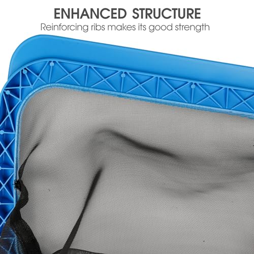TidyMister Pool Skimmer Net with Self-Repair Fine Nylon Mesh Bag, Pool Leaf Rake for Above Ground Pools & In-ground Pools, Pool Nets for Cleaning - Original Series(No Pole) - size: 17.5inch