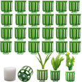 24 Set Anti-Floating Aquarium Plant Rings, Aquatic Plants Fixed Rings with Suction, Aquarium Landscape Plastic Plant Fixing Aquarium Plant Weights Pot Fish Tank Accessories