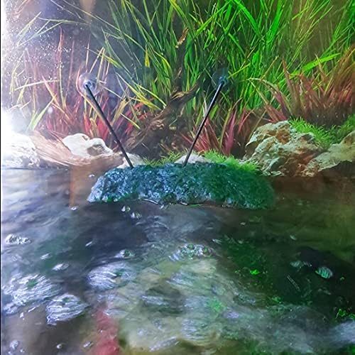 Minidiva Turtle Floating Platform, Floating Turtle Dock Rectangular Turtle Dock Polyurethane Foam Aquarium Floating Decorative Deck Climbing Brazilian Turtle (Large)