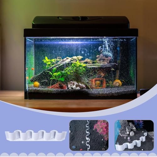 Fish Tank Fence - Aquarium Substrate Divider, Gravel Barrier Panel | Separation Grid for Tank Decoration, Underwater Landscaping Wall for Sand Isolation, Divider for Setup - color: A