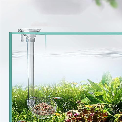 Shrimp Feeding Dish Set, Aquarium Fish Feeder Tube Kit Clear Shrimp Tube with Brush for Fish Tank