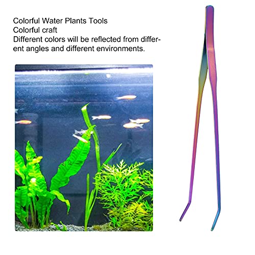 27cm Stainless Steel Aquarium Tweezers for Aquariums, Great Planting and Feeding Pliers Tools (Clip Folded 27cm)