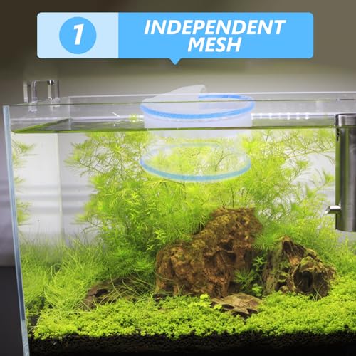 SUPVOX Fish Breeding Isolation Box Floating Nylon Mesh Nursery Tank Divider Aquarium Spawning Incubator for Guppies Shrimp Hatchery