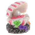 POPETPOP Aquarium Decoration Bubble Pearl Shell Fish Tank Ornament with Air Stone Compatible for Oxygen Pump 2.76X2.17X2.17 Inch Aquarium Landscape