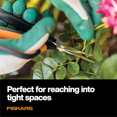Fiskars Comfort Loop Pruning Snips, Garden Gifts for Women, Extra Large SoftGrip Handle, Yard and Garden Tools 7", Orange/Black - style: Pruning Shears (Comfort Loop Handles)