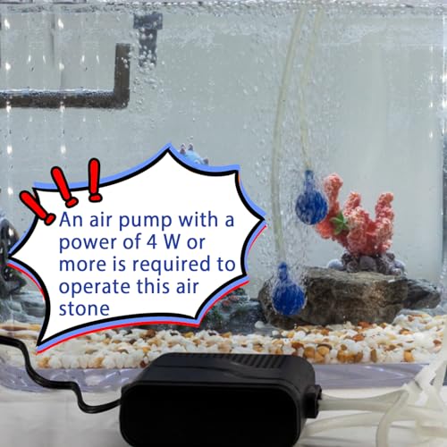 4 Pieces Air Stone Bar Bubble Diffuser Set 2 Inch Ball-Shape Fish Tank Air Bubble Air Stone Bar Hydroponics Oxygen Diffuser, for Aquarium Fish Tanks Ponds