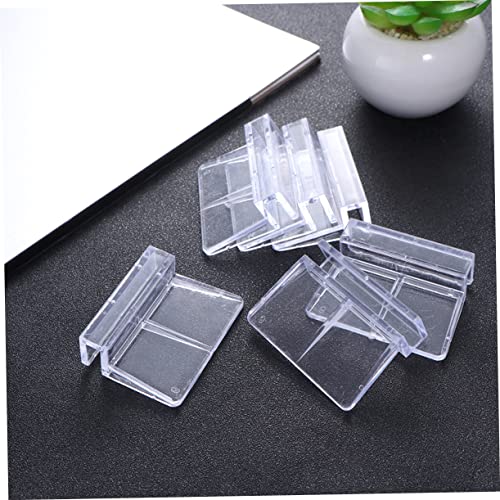 Happyyami 20pcs Aquarium Supports Fish Tank Cover Bracket for Home Aquarium Park 6mm Thick Plastic Material Safe and Practical Bracket Set