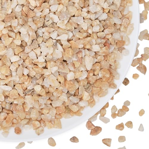 2.5 lbs Coarse Sand for Plants, 1/5 Inch Horticultural Sand for Succulents, Desert Silica Sand for Cactus, Vases, Aquariums, Terrarium, Fish Tank, Drainage Gravel for Potted Plants, Bamboo, Crafts - color: Gold Sand