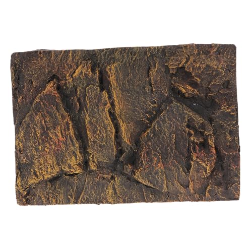 Mikikit Reptile Tank Background,Reptile Tank Decoration 3D Reptile Rock Background for Terrarium,Background Board Decorative Background Board Backdrop Decoration for Aquarium Fish Tank Reptile Turtles - color: PU623