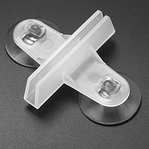 Fish Tank Divider Aquarium Divider Suction Cup Bracket Premium Silicone Glass Cover Support Clips for Separating Fish Tanks Aquariums 20 Pcs White Black 8x5 8cm