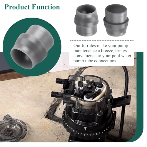 UCAK200 1/4-Inch Ferrule for Suction/Discharge Line, Fits MCCP202 Tube, Fit for Sten-ner 45, 85, 100 & 170 Series Adjustable & Fixed Pumps, Compression Fitting Connector, 20 Pcs - style: 20 Pcs Ferrule