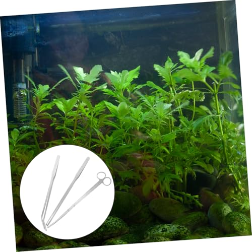 Aquarium Aquascaping Tools 1 Set of Stainless Steel Scissors Tweezers Spatula for Easy Maintenance