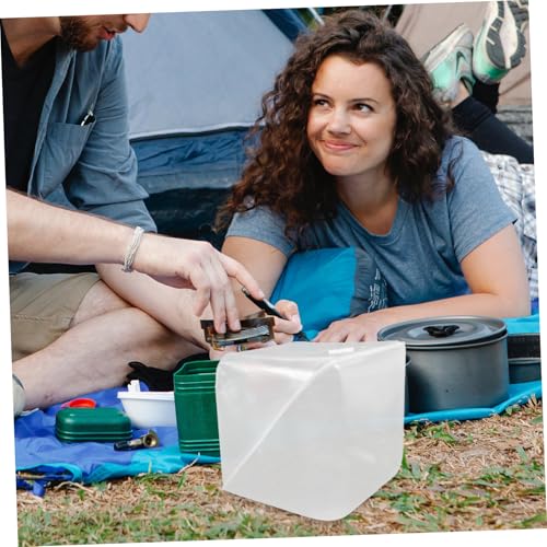 Totority Collapsible Camping Bucket Lid Portable Folding Water Storage Tank for Outdoor Camping Fishing Hiking