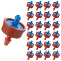 30Pcs 0.5 GPH Pressure Compensating Irrigation Spot Drippers,Constant Flow Barb Outlet Watering Dripper Emitters Heads Parts for 1/4 Inch Watering Tubing Line for Garden Pots Plant Irrigation Systems - color: 0.5 GPH 30PCS