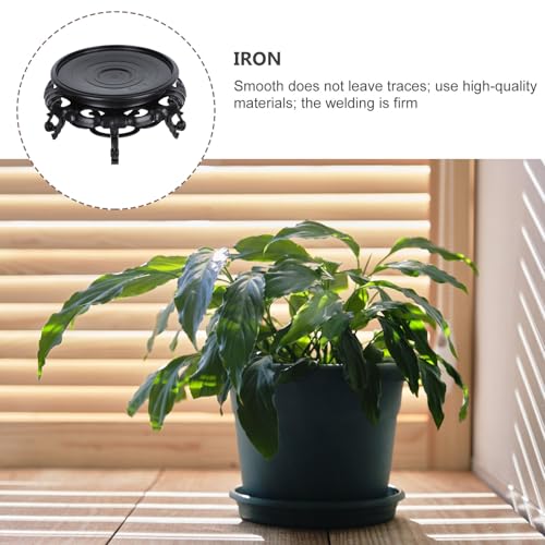 Gadpiparty Resin Flowerpot Rack Display Stand for Vase and Mini Fish Tank, 14cm Diameter Elevated Decorative Tray for Indoor Plant Storage and Ornament Showcase