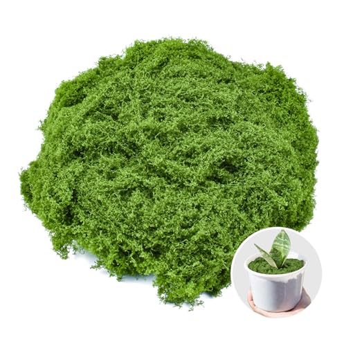 Fake Green Moss for Crafts 3.5 Oz Decorative Artificial Moss for Crafts Decorative Faux Moss Table Centerpieces Wedding Party Decor Fairy Garden Floral DIY - color: 3.5oz
