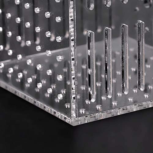 Fish Breeding Box, 4.13 * 4.13 * 4.13 inch Acrylic Fish Isolation Box with Suction Cups, Aquarium Acclimation Hatchery Incubator Fish Tank Multifunctional Acrylic High Clear Fish