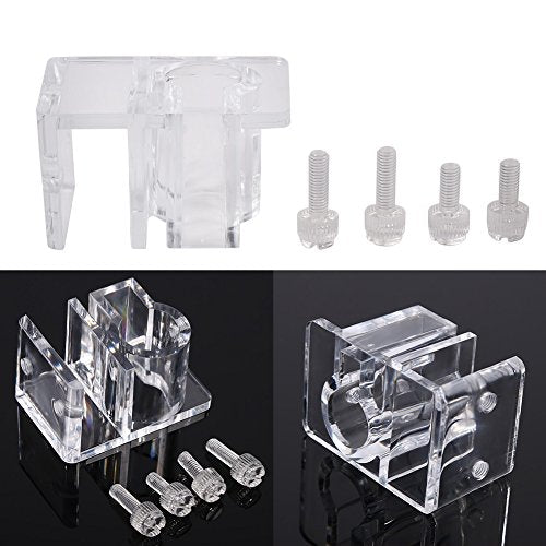 Fdit Acrylic Fish Tank Water Filter Mount Hose Tube Fixing Clip Aquarium Water Pipe Holder Tube Hanger