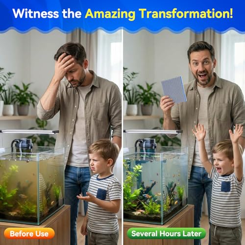 Borlech 8-Layer Fast-Acting Aquarium Filter Pad - Cut-to-Size Aquarium Floss Media for Fish Tank, Pond, Sump - Fast Water Polishing in Hours (23.62"x15.75"x0.6", 1 Pack) - size: 23.62"x15.75"x0.6" (1 Pack)