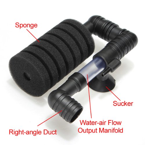 4X Bio Sponge Filter for Betta Fry Aquarium Fish Tank Up to 15 Gal