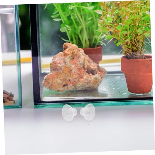 Abaodam 20 Pcs Fish Tank Suction Cups Aquarium Suction Cup Clips with Adjustable Cable Ties Fish Tank Attachments for Aquarium Planter Binding Moss Shrimp Nest