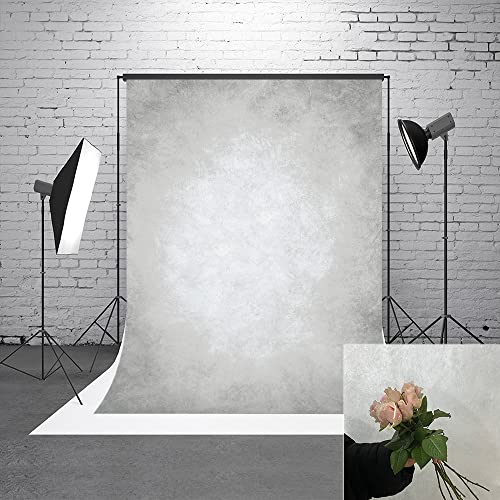 6x9ft Grey Portrait Photography Backdrops Solid Texture Abstract Photo Background for Photoshoot - color: TT-S0314, size: 6x9ft