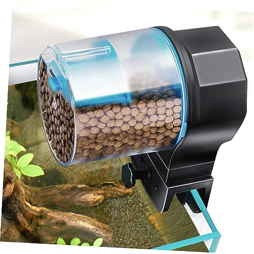 1set Automatic Fish Feeder for Aquariums Food Dispenser for Turtles Convenient Pellet Feeding Tool Easy to Clean Non-Battery Operated