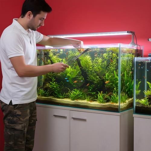 Aquarium Scissors Professional Aquarium Plant Scissor Wave Aquascape Scissors Mirror Wave Scissor for Fish Tanks Hospital Tanks Goldfish Bowls Aquariums and Terrariums