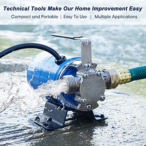 Water Pump Water Transfer Pump, 115V 1/10HP 330GPH Water Hose Pump, with Suction Hose Kit.