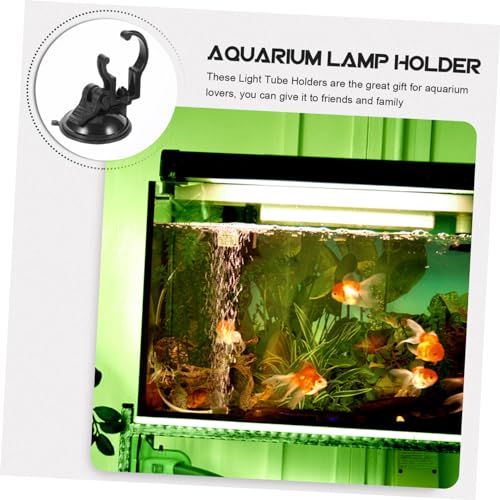 COLLBATH 2pcs Cup Lamp Clips for Fish Tank Light Brackets for Aquariums and Easy to Install Holders for Led Strip Lights