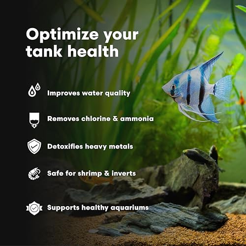 Brightwell Aquatics Shrimp Prep – Water Conditioner for Freshwater Shrimp & Aquariums – Removes Chlorine, Ammonia & Heavy Metals – Promotes Healthy Habitat, 500 ml - size: 500-ml