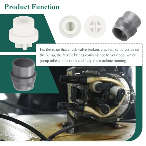 MCCVDB0 Check Valve Duckbill & 10 Pcs UCAK200 1/4" Ferrule, Fits MCCP202 Tube, Compatible with Sten-ner 45, 85, 100 & 170 Series Adjustable & Fixed Pumps, for Regular Maintenance of Pump, 10 Pcs - style: Combo