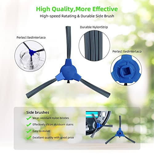 SONGRUI Replacement Parts for eufy robovac 11S, 12, 15T, 15C, 25C, 30, 30C, 35C Slim Carpet Robotic Vacuum Cleaner Hepa Filter Pre-filter Roller Brush Spin Side Brushes Attachment (with Pre-Filter) - style: with Pre-Filter