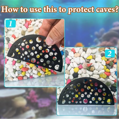 WishLotus Shrimp Hides for Aquarium, Shrimp Cave with Holes, ShrimpHide for Aquarium Fish Tanks ShrimpPonds Breeding Tanks, Hideout for Small One(Brown) - color: Orange