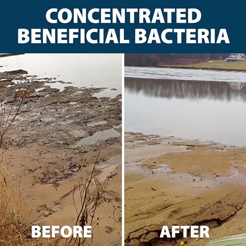 Airmax MuckAway, Natural Pond Muck Remover, Cleans & Clears Away Muck & Sludge, Easy to Use Bacteria & Enzyme Tablets, Safe for The Environment, Treats up to 1 Acre, 3 Month Supply, 36lbs - size: 72 Scoops