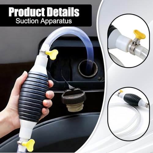 2Sets Multifunction Liquid Sucker Pump, Manual Fuel Transfer Pump Gasoline Siphone Hose, Portable Siphon Pump For Gasoline Diesel Water Fish Tank