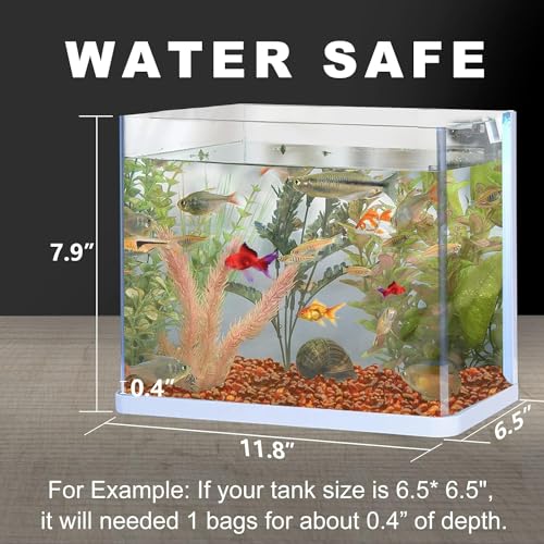 Keedolla 3 LB Aquarium Glass Pebbles Decor Rocks for Fish Tank, Crystal Betta Fish Tank Rocks Gravel Gemstone Beads Vase Fillers Decorative Mosaic Glass Gem Pebbles - Amber - color: Amber, size: 3 Pounds