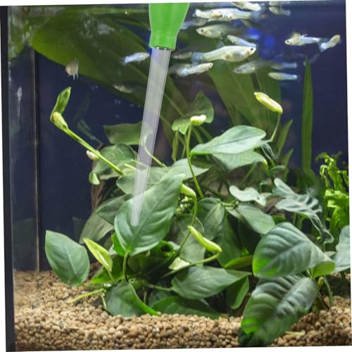 GANAZONO Aquarium Water Change Kit Manual Cleaning Tool Set Feeder Gravel Vacuum and Cleaning Tubes for Small Fish Tanks