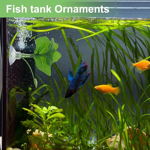 Betta Fish Leaf, Natural Habitat Simulation for Betta Spawnings Grounds, Betta Spawnings Leaves, Resting Bed, Large Maple Small Leaves, Green