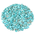 0.96LB Crushed Quartz Aquarium Gravel Vase Filler Succulent Rocks Home Decor Fish Tank Stones Pebbles Polished Bulk Irregular Shaped - Artificial Turquoise - color: Artificial Turquoise
