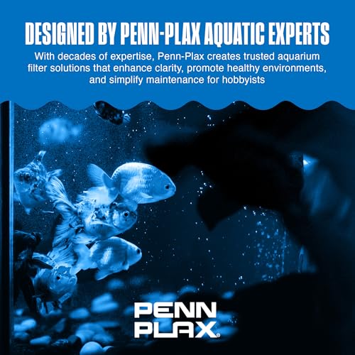 Penn-Plax Cascade 600 Replacement Bio-Sponge - 1 Pack Aquarium Filter Sponge for CIF3 Submersible Internal Media Filter - Easy-to-Clean - Freshwater & Saltwater Aquariums - Black, 2.5 x 3 x 5.5 Inches