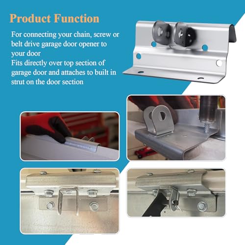 320787/322984 Garage Door Trolley Arm Attachment Operator Orbital Bracket & 321475 Hardware Bag Kit, Fit for Wayne Dalton 5120 5140 9100 9600 Garage Doors, Enhanced Rivets, More Sturdy & Durable - style: 320787