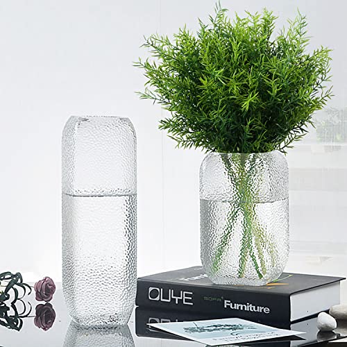 XLFAQXM Artificial Plants Flowers Grass Shrubs 8 Pack No Fade Faux Plastic Flowers Outdoor for Farmhouse Garden Porch Patio Indoor Wedding Decoration Greenery Fake Plants uv Resistant - color: 4#green