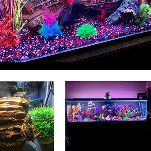 Besimple 4 Pack Aquarium Plastic Plants Grass Ball, Artificial Marimo Balls Green Water Plants Fish Tank Decorations