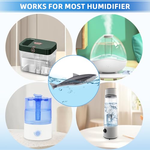 Humidifier Cleaner 6 Pack,Humidifiers Fish Tanks Cleaner,Warm&Cool Most Humidifiers and Fish Tank,Purifier Water (Grey) - color: Grey